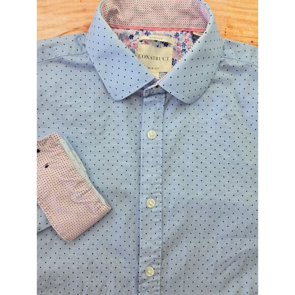 CON.STRUCT Slim Fit Stretch Shirt 16 34/35 Medium - Picture 3 of 7